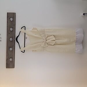 NWOT Cremieux Yellow Gingham Dress SZ 10